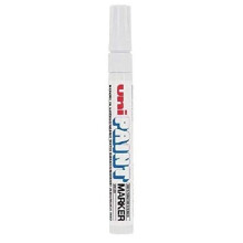 Uni Coloured Medium (2.2-2.8mm) PX-20 White Oil Paint Marker Pen Metal Glass Wood Plastic Stone Outdoor Bullet Nib Tip (Pack Of 1)