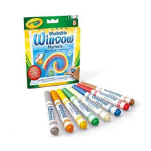 CRAYOLA 58-8165-E-000 8 Window Markers, 8 Count (Pack of 1)