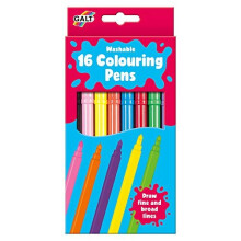 Galt Toys, 16 Colouring Pens - Washable, Colouring Pens for Kids, Ages 3 Years Plus