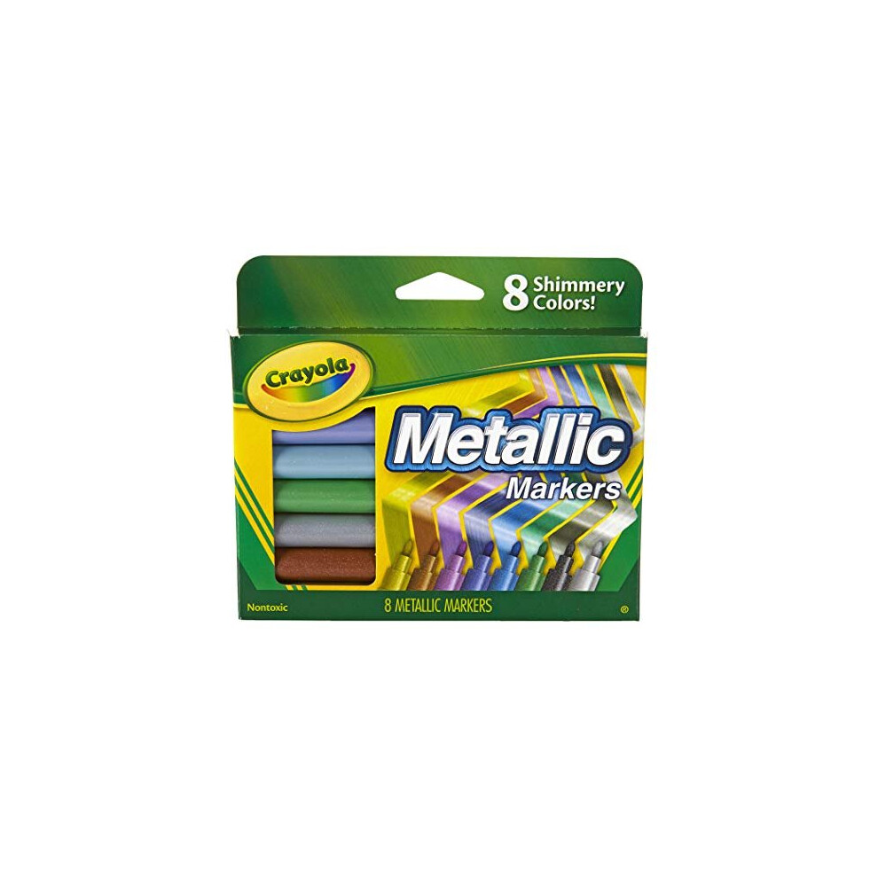 Crayola Metallic Markers, 8 Count