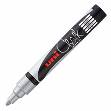 uni-ball Chalk PWE-5M-Chalk Marker (Round Tip) Silver 2.5mm (PWE-5M AR)