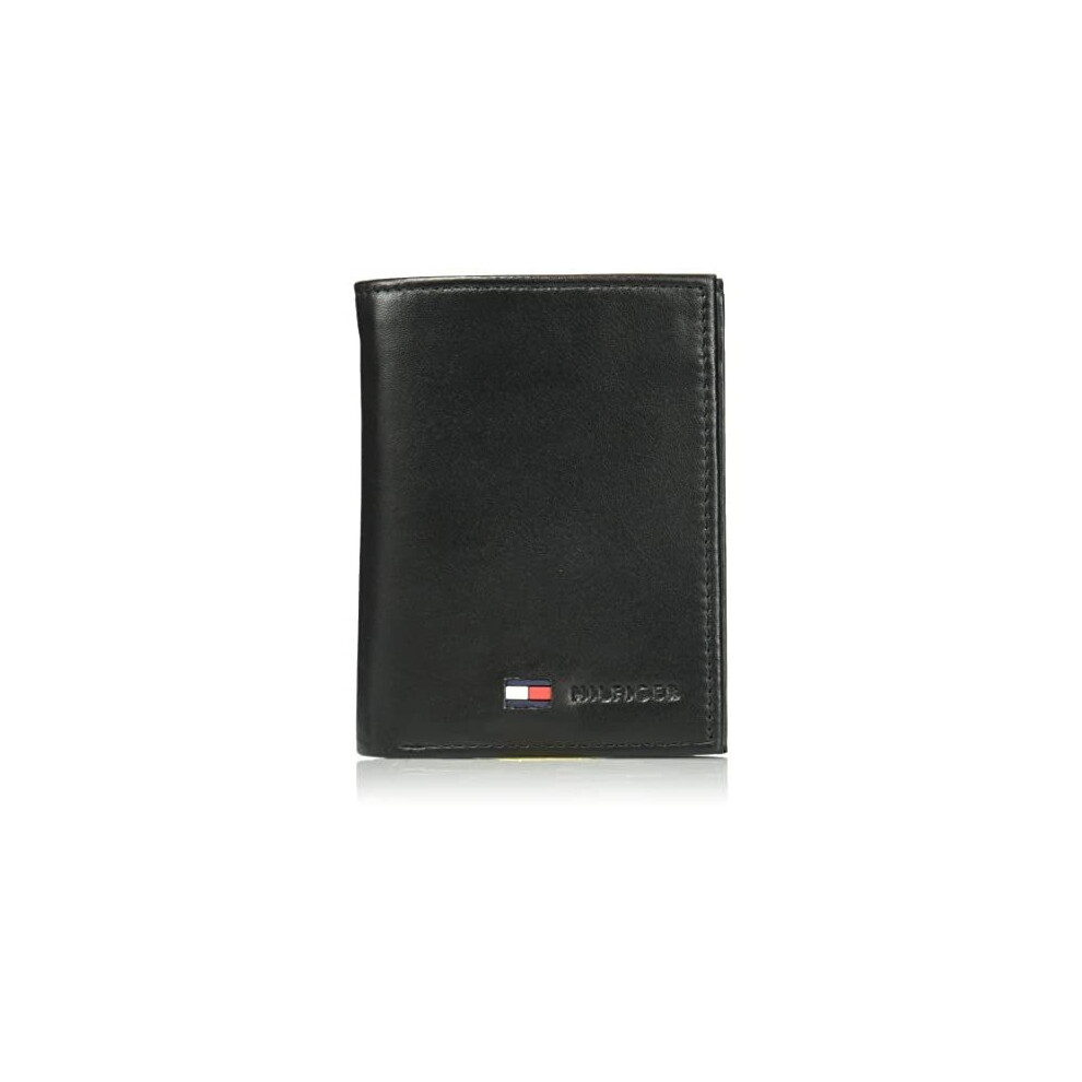 Tommy Hilfiger  Leather Stockton Credit Card Organizer Wallet (Men) Black one size