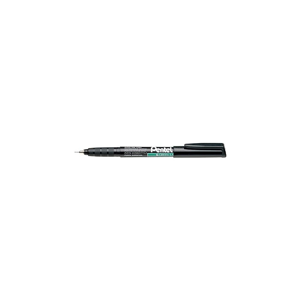 3 x PENTEL NMF50 SUPERFINE PERMANENT MARKER - BLACK