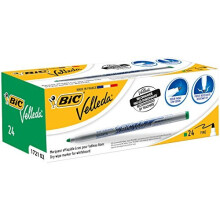 BIC Velleda 1721 Whiteboard Bullet Tip Marker (Box of 24) - Green