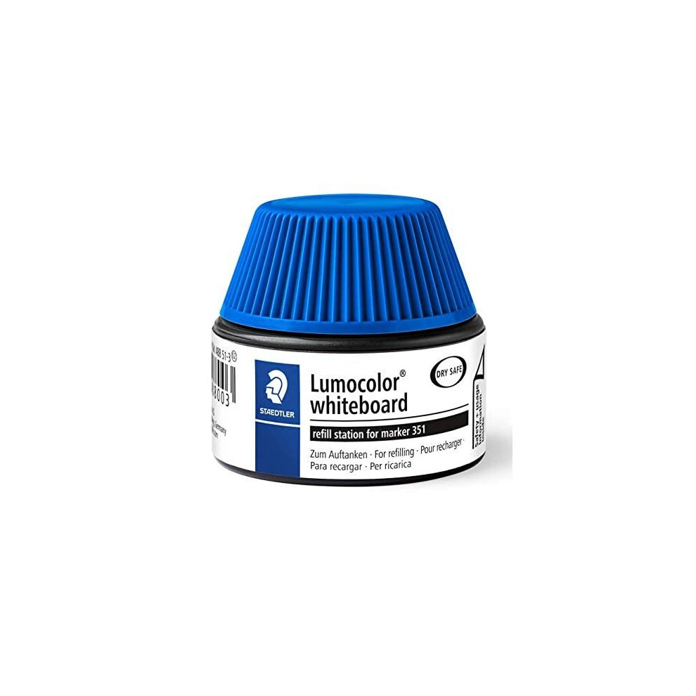 Staedtler Lumocolor 488 51-3 Whiteboard Marker Refill Station - Blue