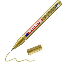edding 780 Gloss Gold Paint Marker - Extra-Fine 0.8 mm Tip for Glass, Pebbles, Wood, Plastic & Paper