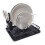 simplywire - Compact Black Dish Drainer/Plate Drying Rack with Drip Tray - Small 3