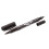 Helix Dual Tip Fabric and Laundry Permanent Marker Pen - Black 2