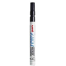 Uni Coloured Fine (0.8-1.2mm) PX-21 Black Oil Paint Marker Pen Metal Glass Wood Plastic Stone Outdoor Bullet Nib Tip (Pack Of 1)