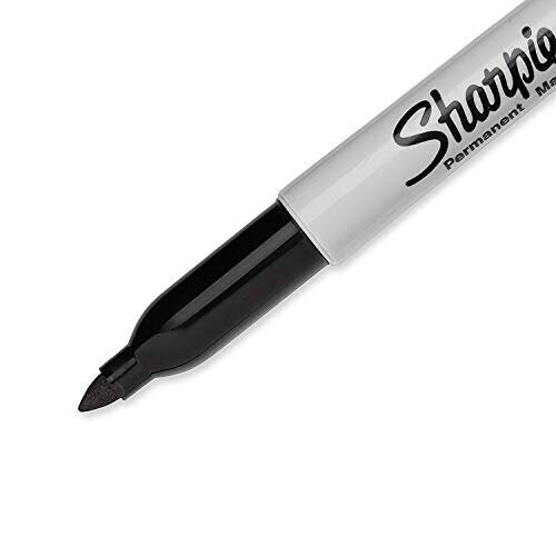 Sharpie Sharpie Fine Tip Permanent Marker - Black (Pack of 8) 2