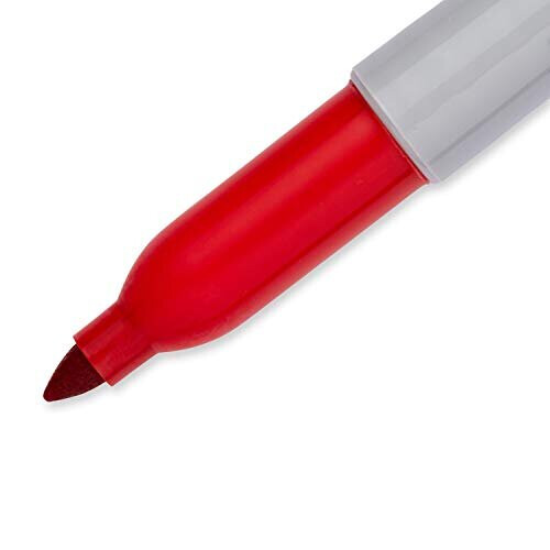 Sharpie Sharpie Permanent Markers | Fine Point | Red | 12 Count 2