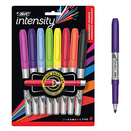 BIC BIC - Marking Permanent Marker Fine Point Assorted Colors - 8 Pack