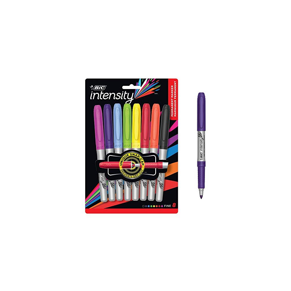 BIC - Marking Permanent Marker Fine Point Assorted Colors - 8 Pack