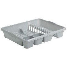 Wham Casa Large Dish Drainer Silver 46.5 x 38 x 9 cm
