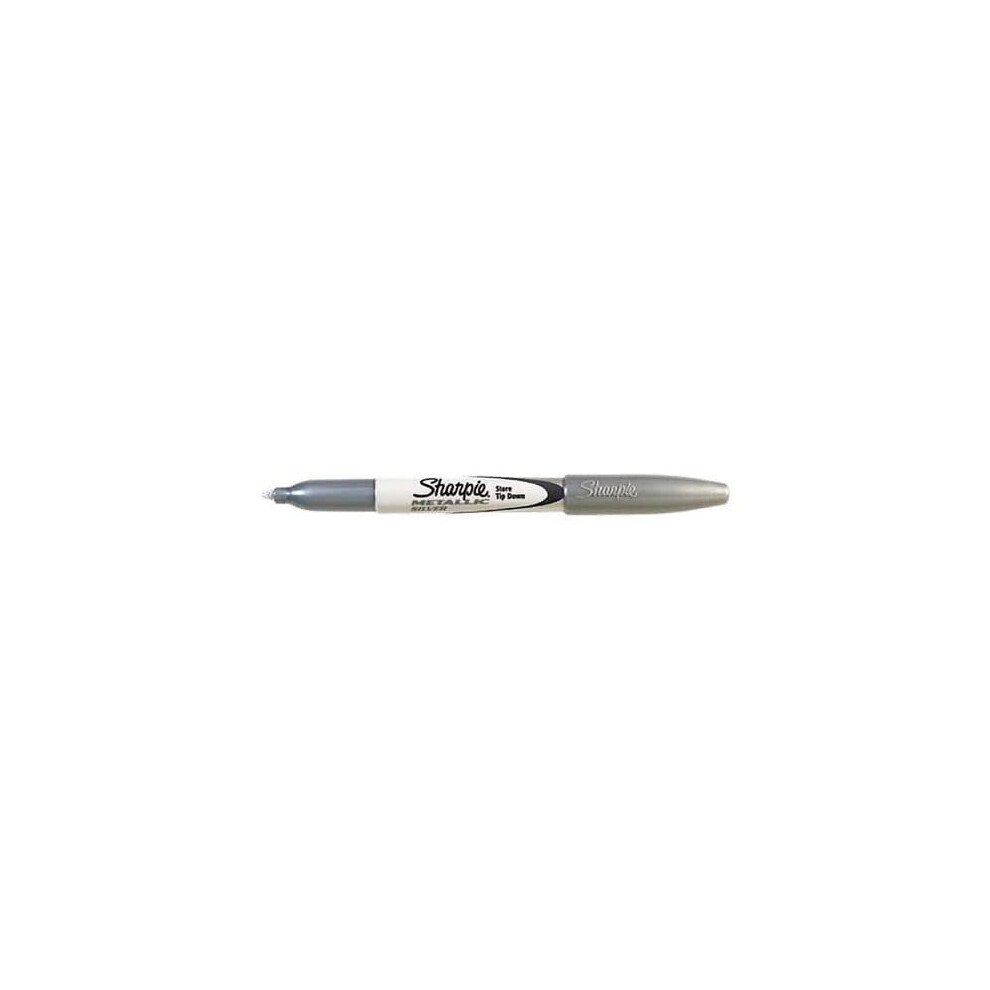 Sharpie metallic silver colour ink permanent marker pen - fine point