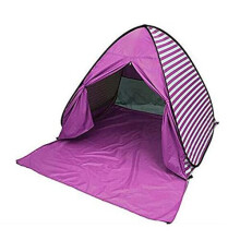 Eplze YBK Tech New Stripe Style Automatic Pop Up Beach Tent UV Protection Instant Portable Quick Cabana Sun Shelter for 2-3 Persons
