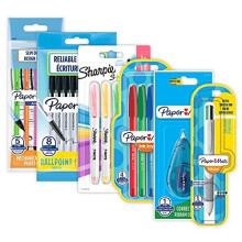 Paper Mate & Sharpie Pens Set | Stationary Supplies | Ballpoint Pens, Highlighters, Mechanical Pencils & Correction Tape | Perfect for School & O