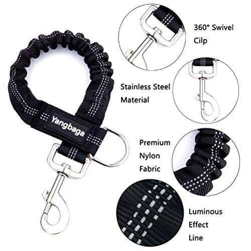 Yangbaga Dogs Shock Absorber, Elastic Buffer Extension leash with