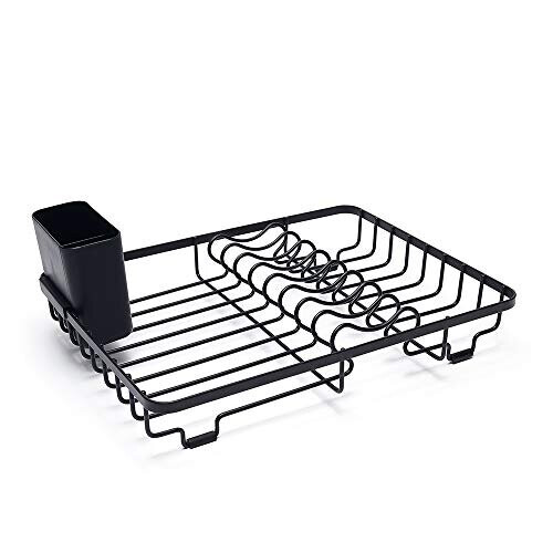 simplywire - Compact Black Dish Drainer/Plate Drying Rack - Small 1