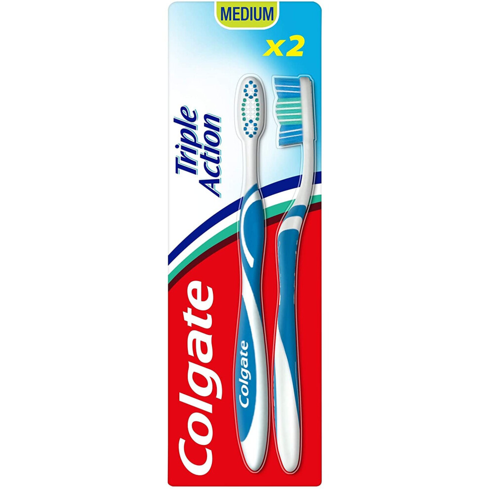 Colgate Triple Action Medium ToothbrushÂ âÂ Colour May Vary