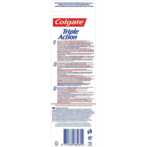 Colgate Colgate Triple Action Medium Toothbrush – Colour May Vary 1