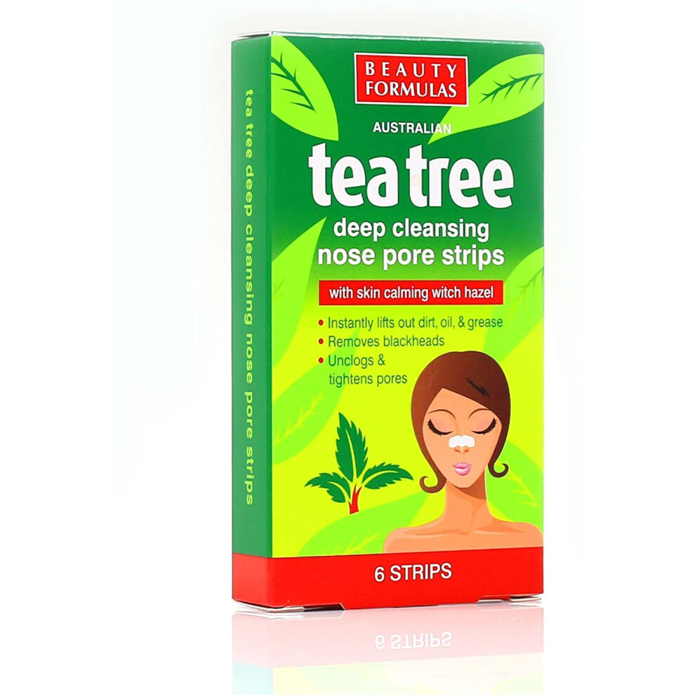 24x Australian Tea Tree & Witch Hazel Nose Strips | Removes Blackheads, Unclogs & Tightens Pores