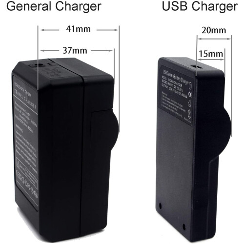 Chargeur pour appareil photo Panasonic Lumix DMC-F2, DMC-F3, DMC-FH1