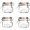 Kilner Kilner 0025.541A Cliptop Jars, Glass 1