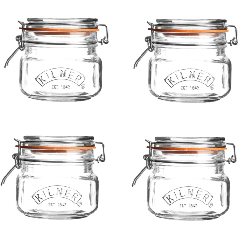 Kilner 0025.541A Cliptop Jars, Glass