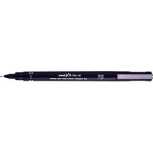 Uni 154625000 0.6 mm Waterproof and Fade Proof Fine Line Pen - Black