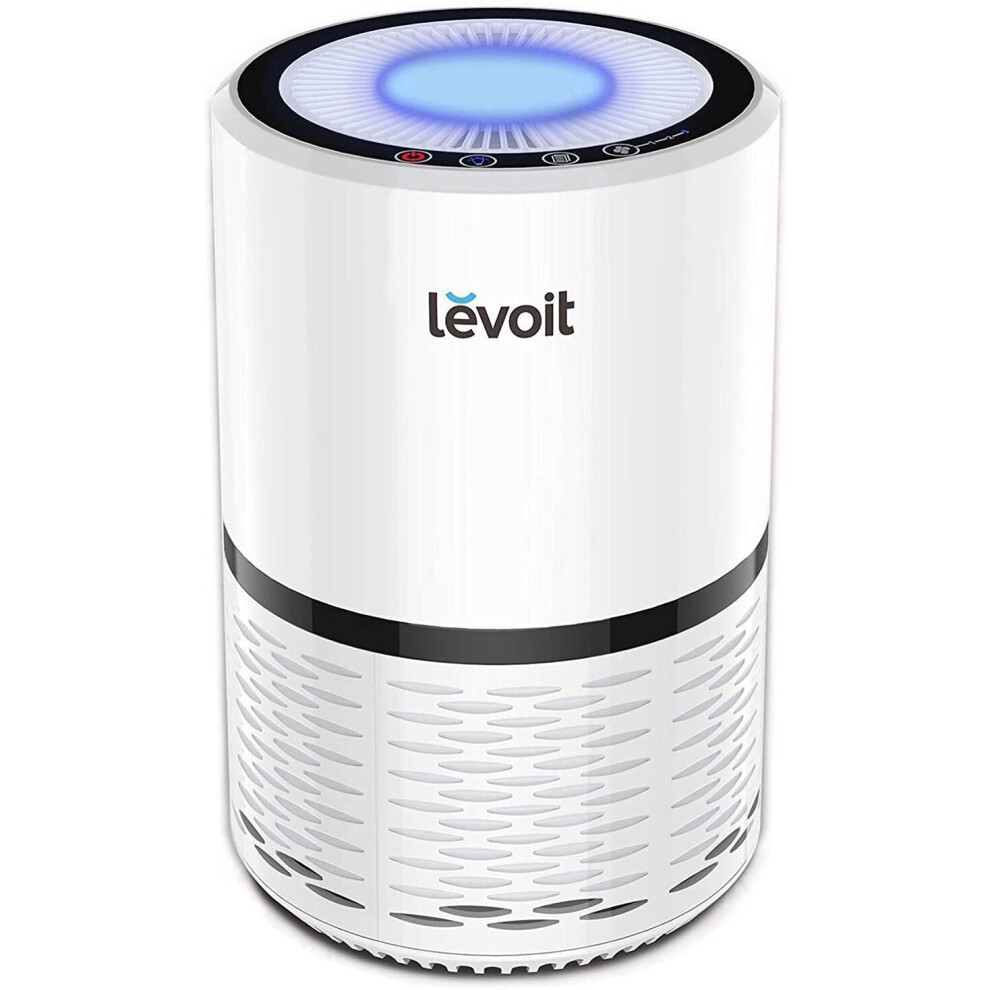 Levoit Air Purifier For Home, Quiet H13 Hepa Filter Removes 99.97% Of Pollen, Allergy Particles, Dust, Smoke, Portable Air Cleaner For Bedroom With 3 Light