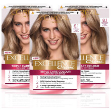 L'Oréal Paris Excellence Crème Permanent Hair Dye, Radiant At-Home Hair Colour with up to 100% Grey Coverage, Pro-Keratin, Up to 8 Weeks of Colour,