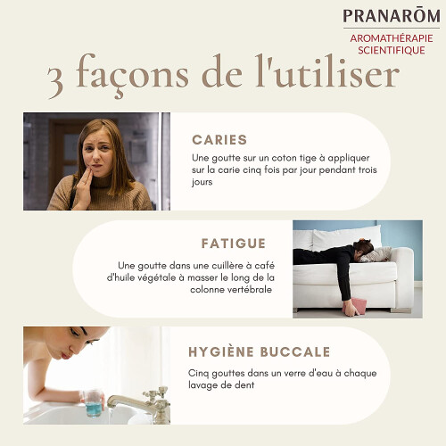 Pranarom Huile Essentielle Giroflier 10ml 2