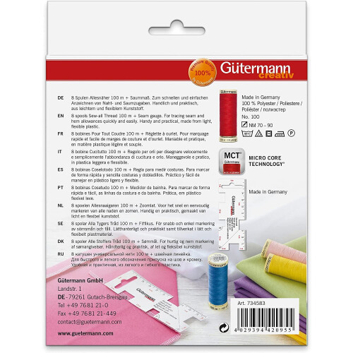 Gütermann Gutermann Thread Set, Multi-Colour, 100m 2