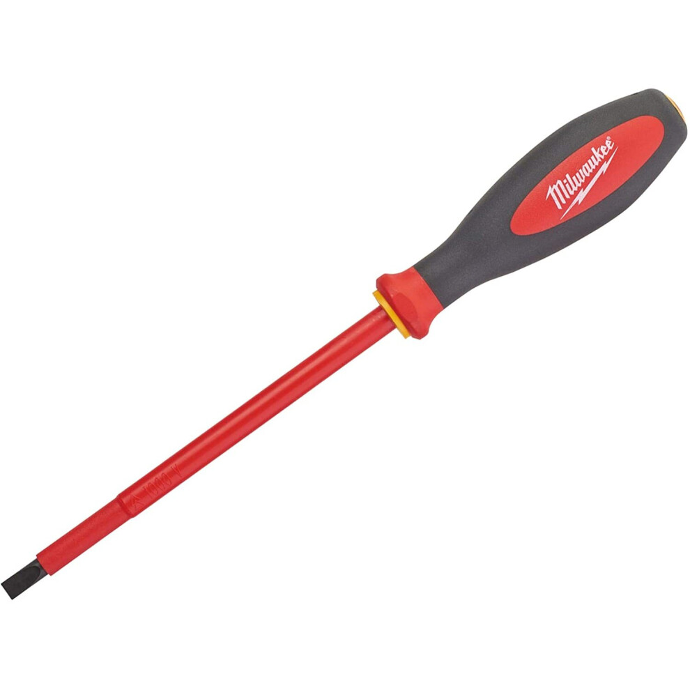 Milwaukee 932464039 VDE Slotted Screwdriver 6.5 x 150mm, Red