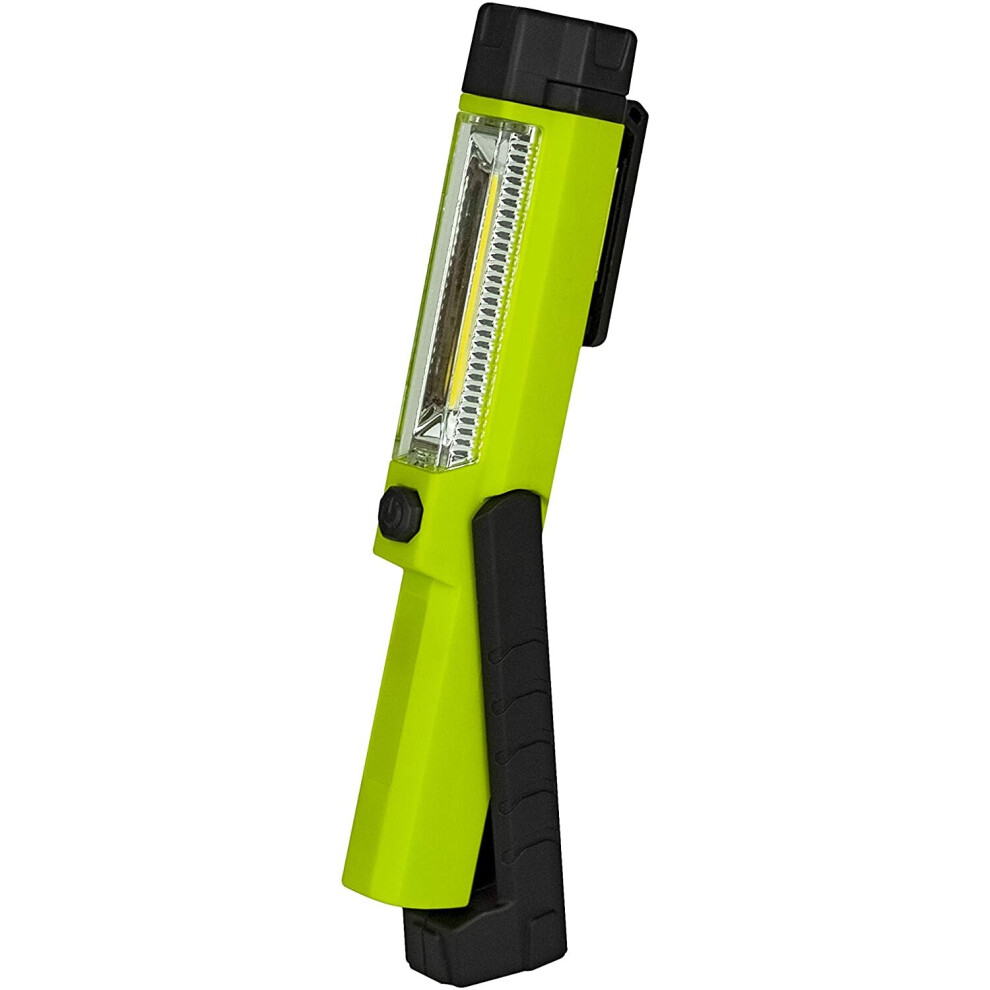 Luceco Rechargeable Mini Tilt Torch with Integrated USB Charger, Green