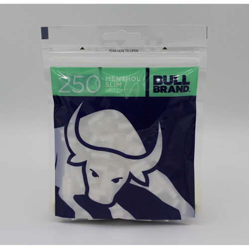 BULL BRAND Menthol Filter 250-Piece Tips 20 Pack