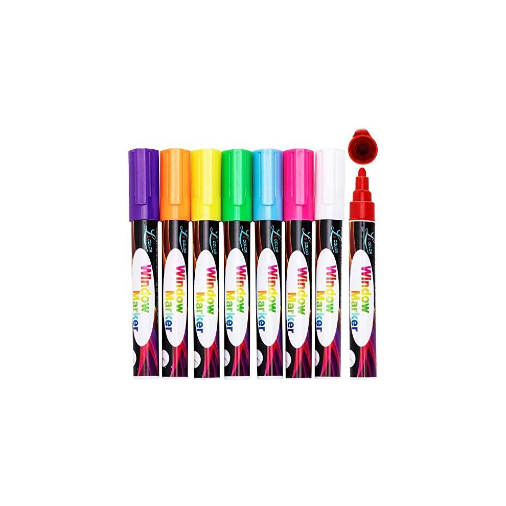 Chalk Pens, Blackboard Liquid Chalk Marker Pen for Adult Drawing Writing, 8 Assorted Colour