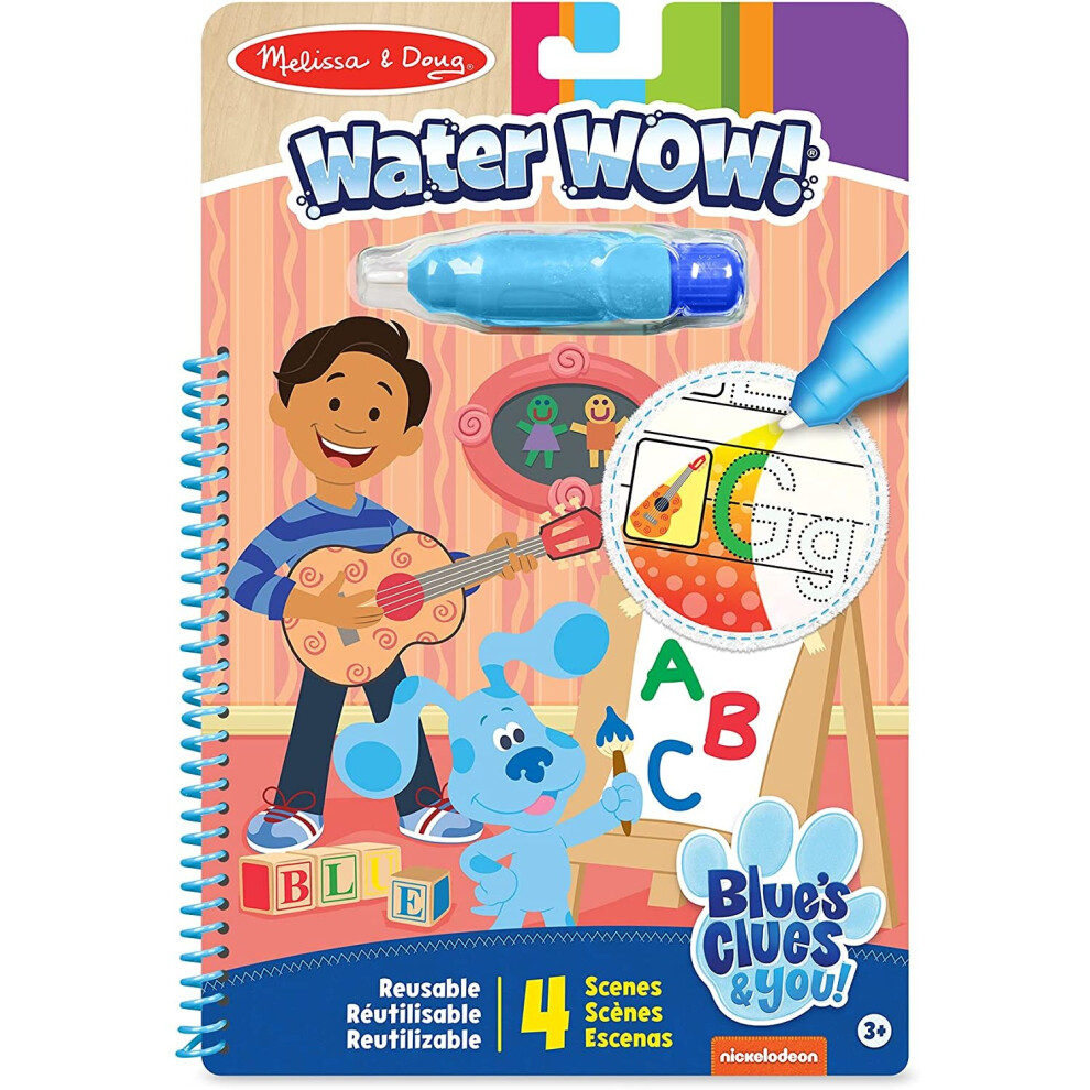 Melissa & Doug Blues Clues & You! Water WOW! Alphabet Water Reveal Travel Activity Pad