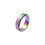 (Iridescent, 9 R) Stainless Steel Fidget Spinner Ring 1