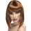 Smiffy's Smiffys Glam Blunt Wig with Fringe - Brown 1