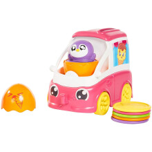 Toomies TOMY Hide and Squeak Fill and Pop Ice Cream Van Baby Toy, Baby Push Along Toy, Learning Toy for Babies, Musical Toys with Colours and Sounds,