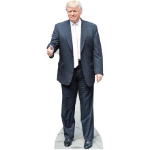 STAR CUTOUTS Donald Trump (Pink Tie) Life Size Cardboard Cut, Multi Colour, 188 x 71 x 188 cm