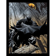 DC Comics FP11603P-PL Batman 30 X 40 cm "Night Watch" Framed Print