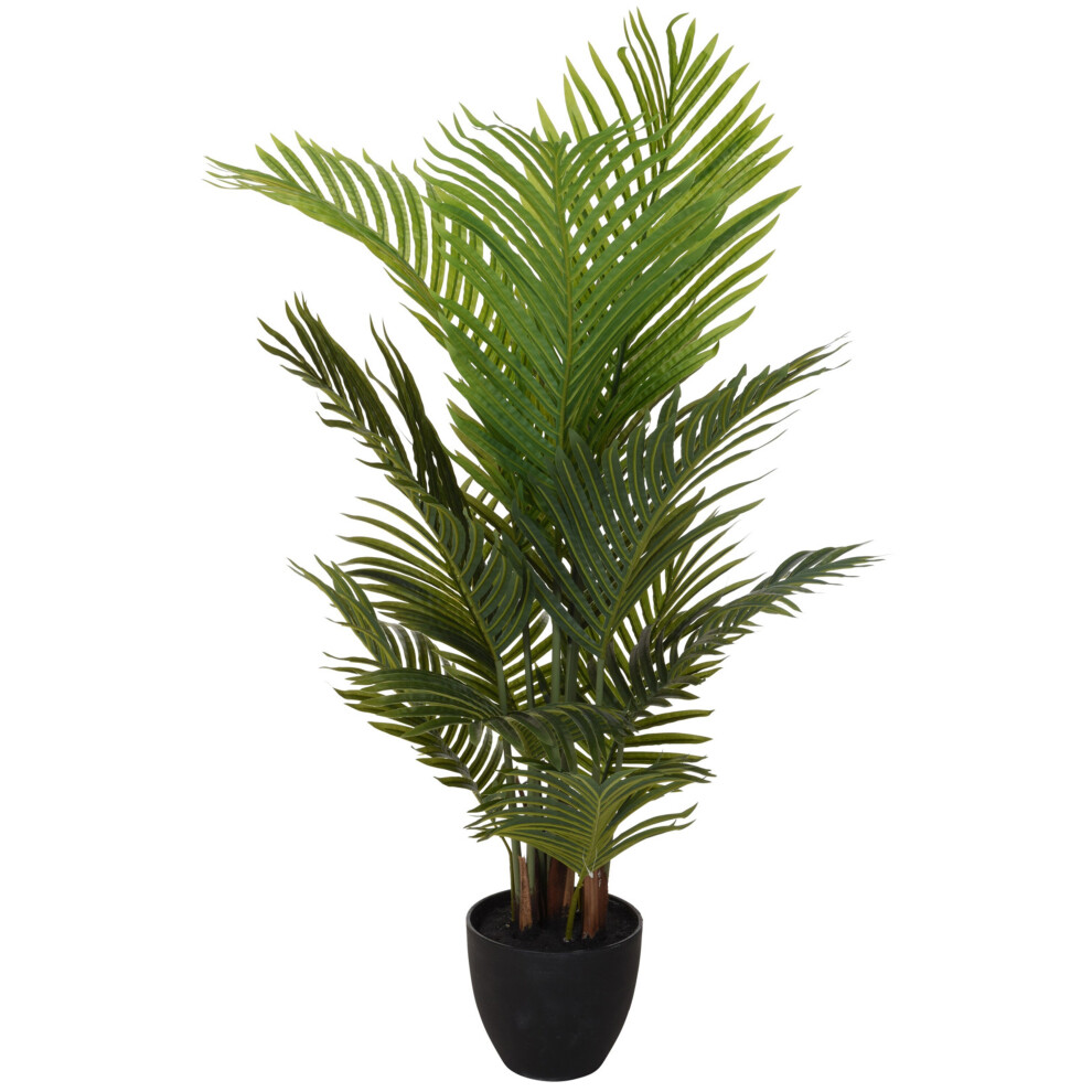 Large Realistic Artificial Indoor Potted House Palm Plant 95cm