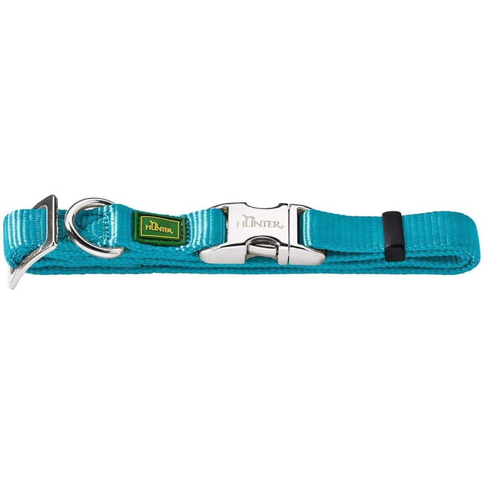Hunter - Collar Vario Basic resealable aluminum neck L 45-65 cm Turquoise