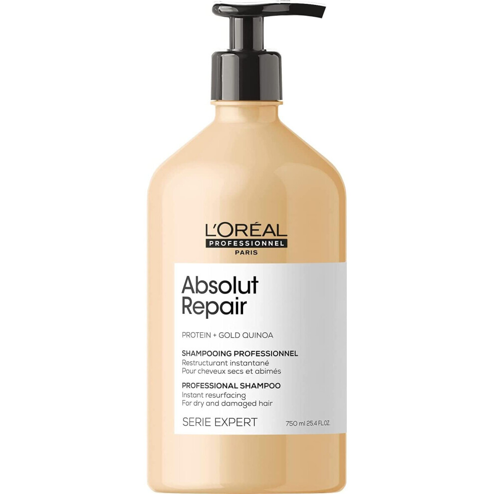 L'Oréal Professionnel |Shampoo, Dry And Damaged Hair, Serie Expert Absolut Repair