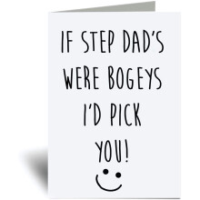 60 Second Makeover Step Dad's were Bogeys Greeting Card Daddy Funny Fathers Day Funny Birthday Present