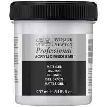 Winsor & Newton 237ml Artists Acrylic Medium Colour - Matt Gel,3040915,Transparent