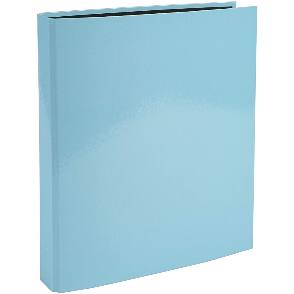 Exacompta Aquarel Plastic Coated A4 Ring Binder 2 Rings 40Mm Spine Pastel Blue